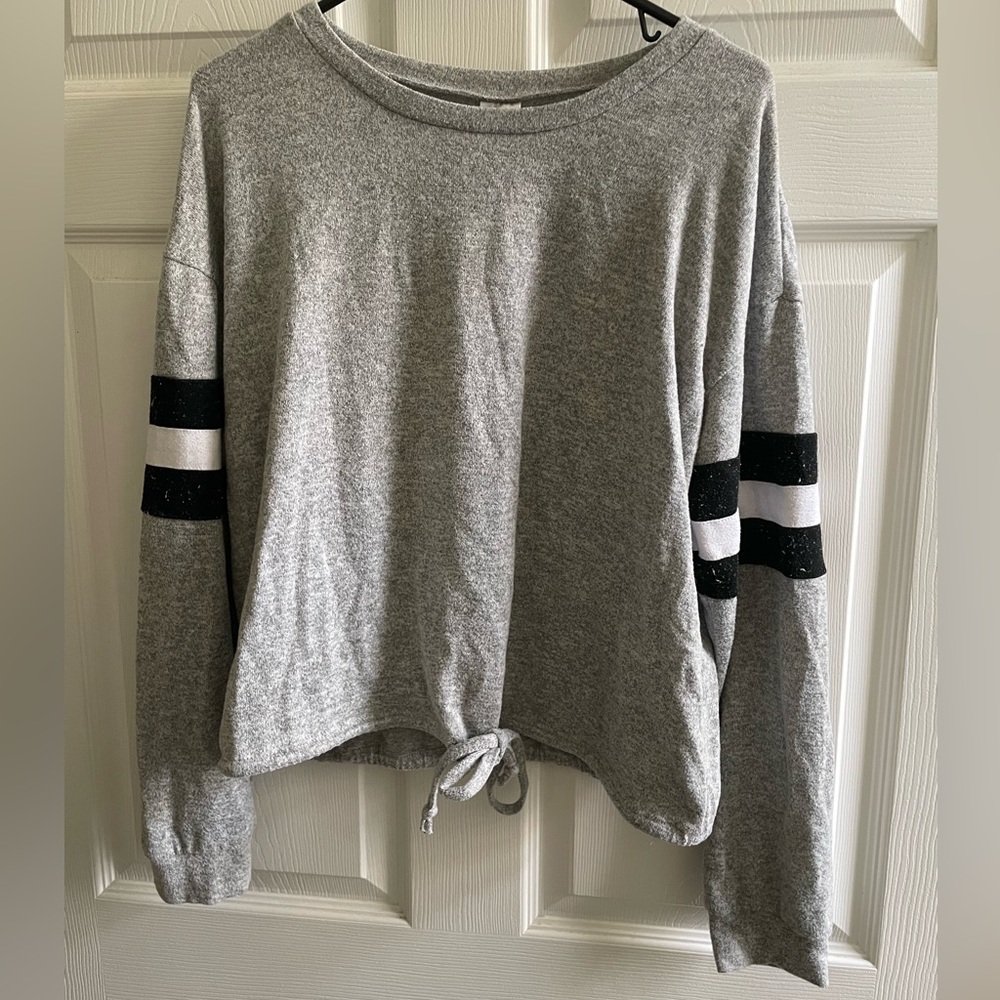 Tie Waist No Boundaries Juniors Long Sleeve T-Shirt